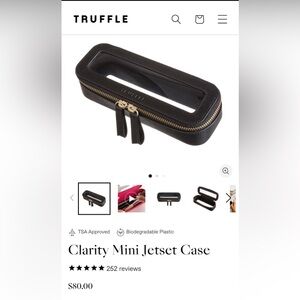 NWT! Clarity Mini Jetset Case Black